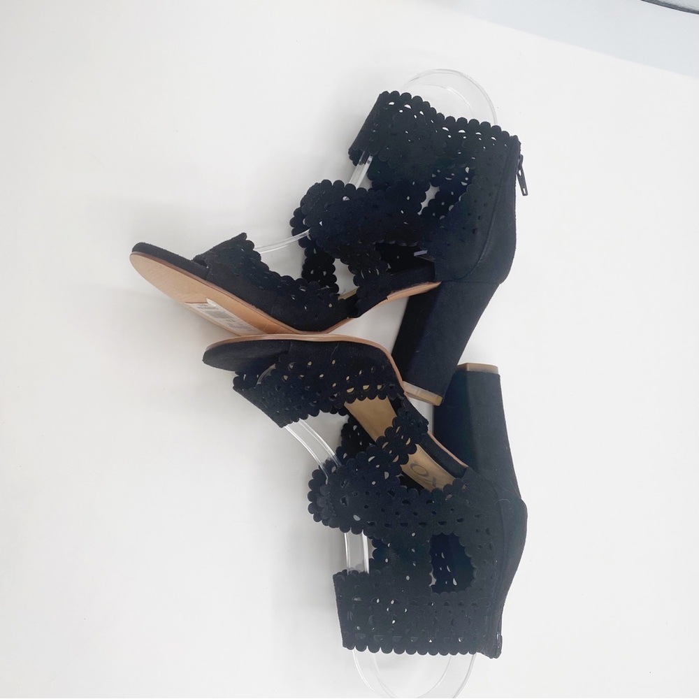 XOXO Elegant Black Women's Sandals Stylish Fancy Elegant Sophistication Size 6 - Picture 4 of 10